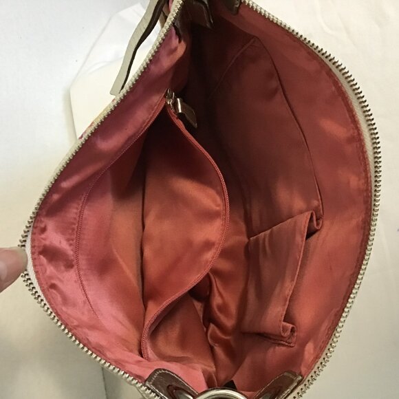 Coach Poppy Signature Scribble Print Hippie Shoulder Bag - Picture 8 of 15